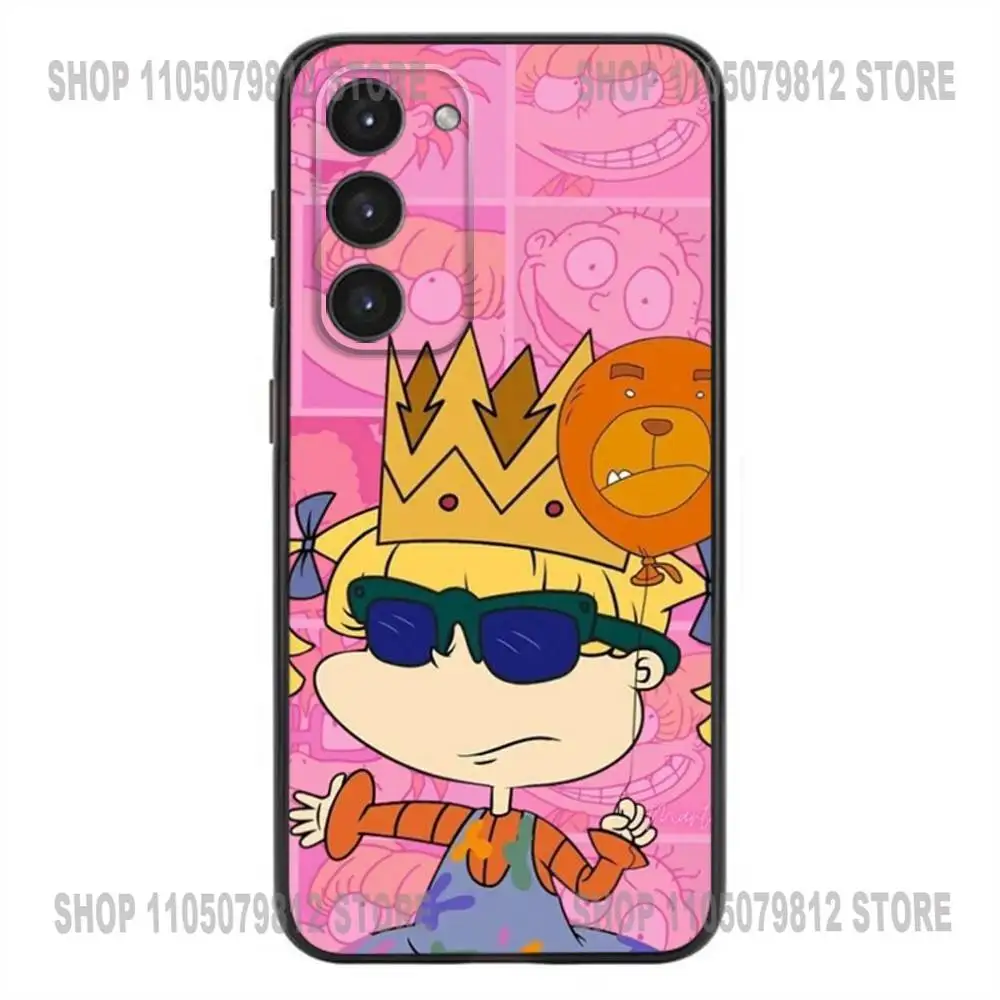 Capa de telefone dos desenhos animados r-rugrat chuckies para samsung galaxy a20,21s,22,31,32,52,53,72,73,80,91 capa preta de silicone macio