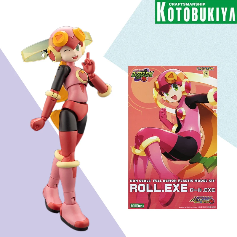 

ROCKMAN MEGAMAN EXE ROLL Anime Action Assembly Figure Robot Model Kotobukiya Original box Toy Gifts for Kids