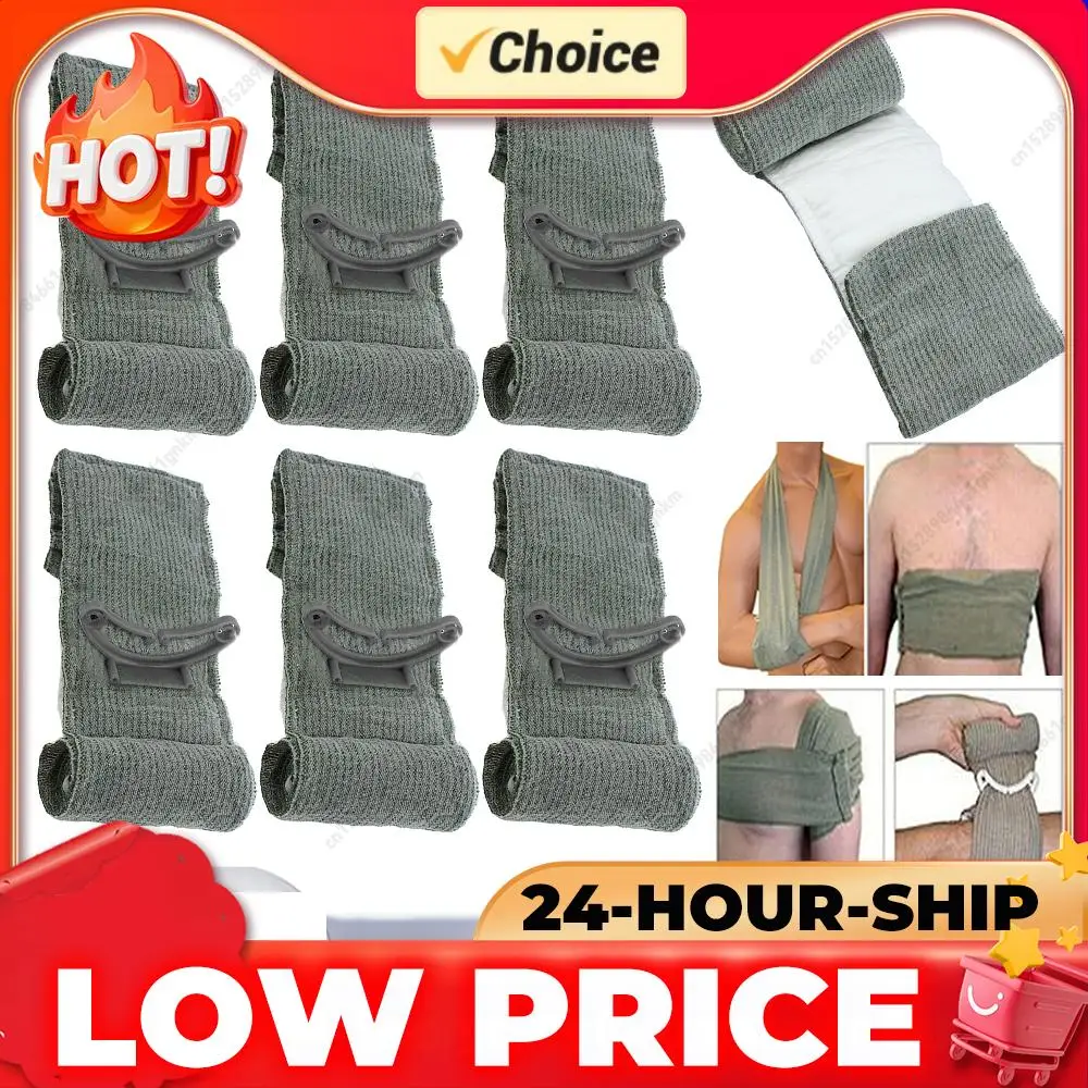 

1-20 шт. 6/4-дюймовые медицинские бинты для травм, для активного отдыха, походов, кемпинга, первой помощи, израильские бинты, для ухода за ранами, экстренной помощи, защиты