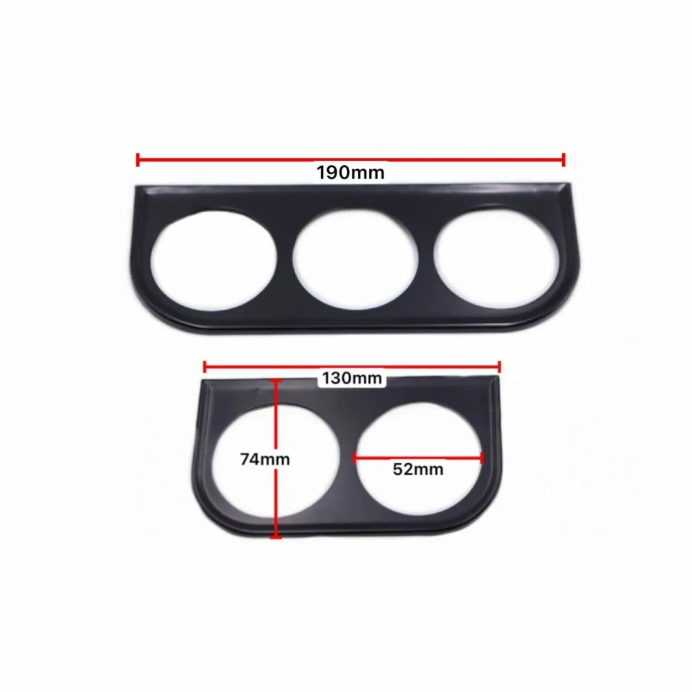 Flexible 52MM Dashboard Gauge Bracket with Iron Material and Compact Shape for Vehicle Instrument Panel Integration