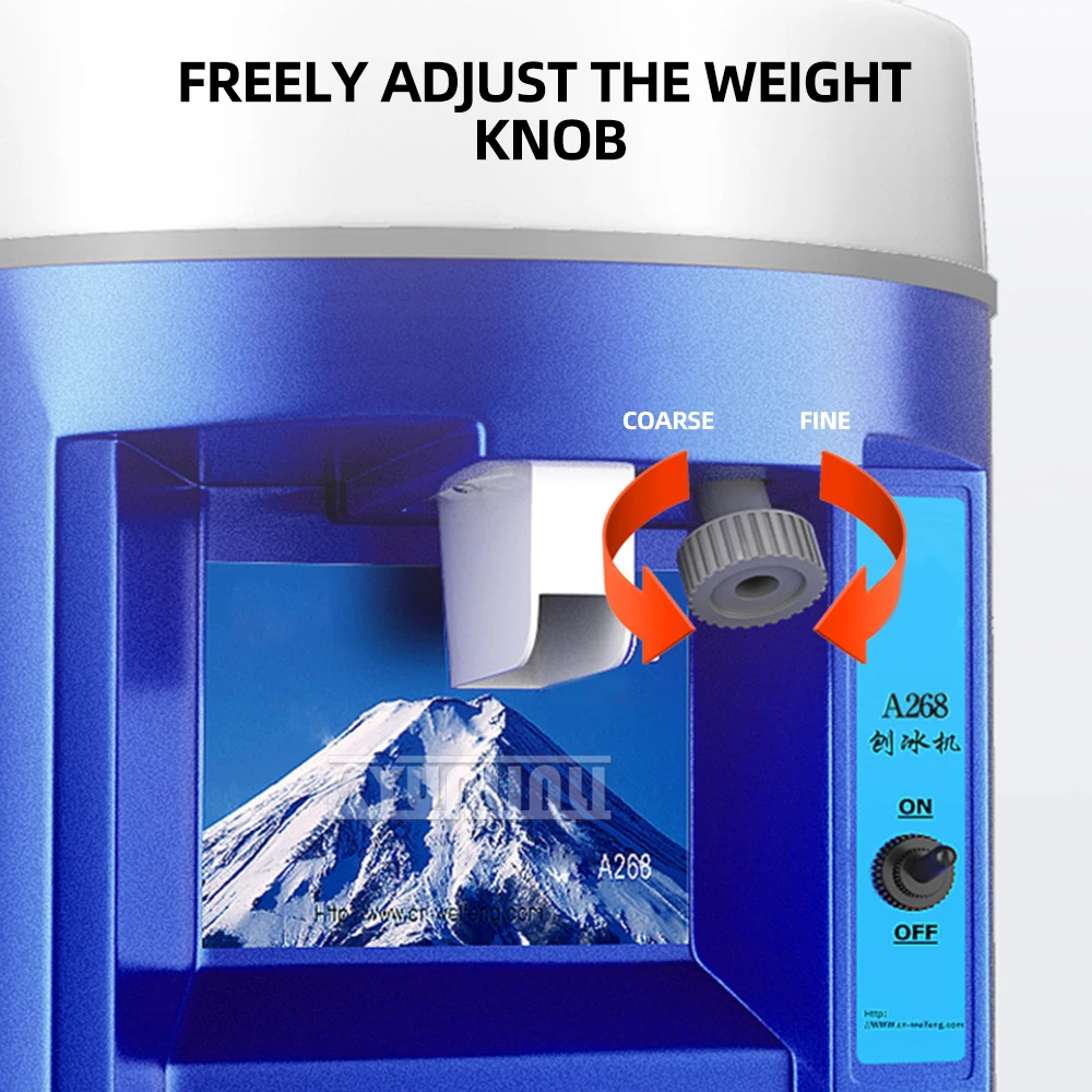 เครื่องทำน้ำแข็งไสพลังงานสูงชานมอัตโนมัติเชิงพาณิชย์อุปกรณ์ร้านปั่น