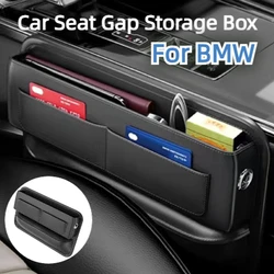 Car Seat Gap Storage Box Auto Central Side Organizer Pocket Interior Accessories For BMW G30 G20 F30 F10 G32 6GT X1X2X3X4X5X6X7