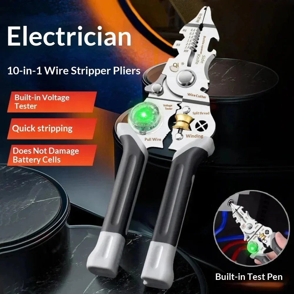 1 PC Multifunctional Wire Strippers ช่างไฟฟ้า CRIMPING คีมตัดสายไฟเครื่องมือฮาร์ดแวร์ Universal คีมตัดลวด