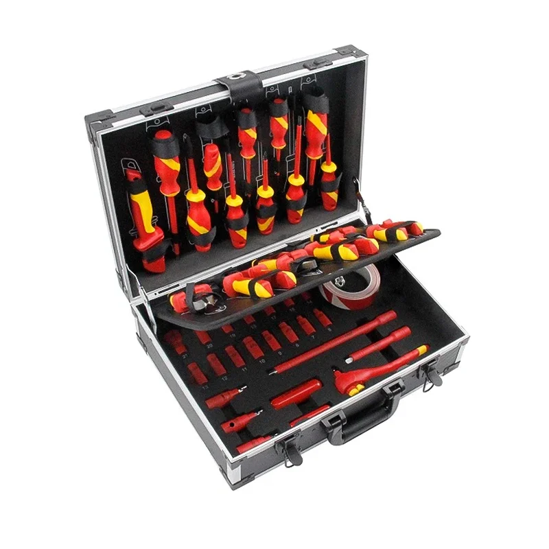 

43 pcs 1000v insulated tools Handheld Insulation Toolkit New Energy Vehicle Maintenance Tool Screwdriver 1000V voltage resistant