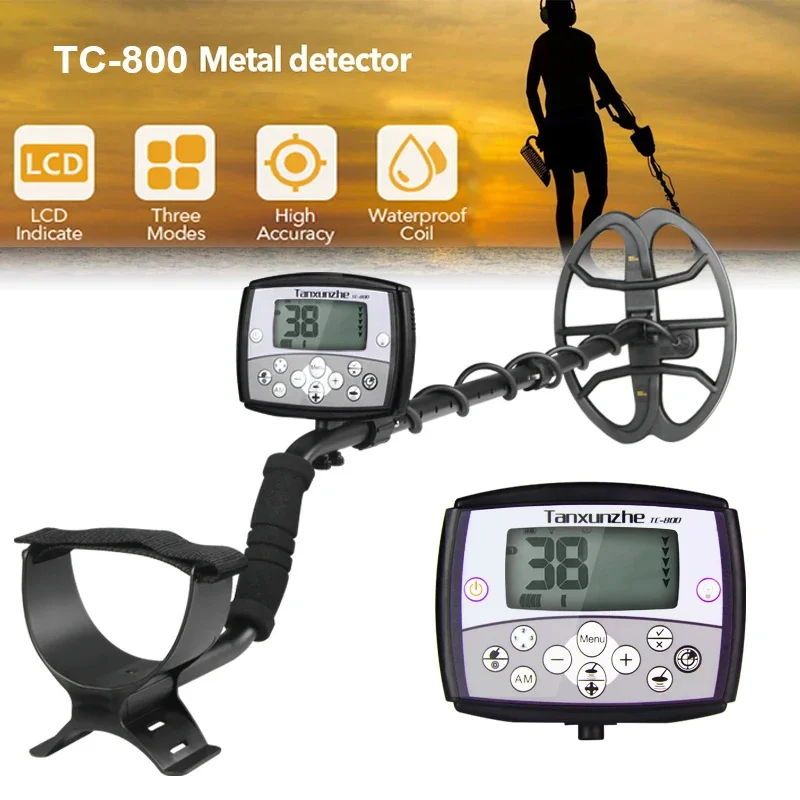 TC-800 High Sensitivity Metal Detector Professional Gold Detector Treasure With Single Frequency Technology