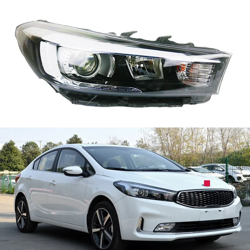 LED headlights for Kia k3 headlight assembly 2016 17 18 2019 front lighting led daytime running light headlight headlight shade