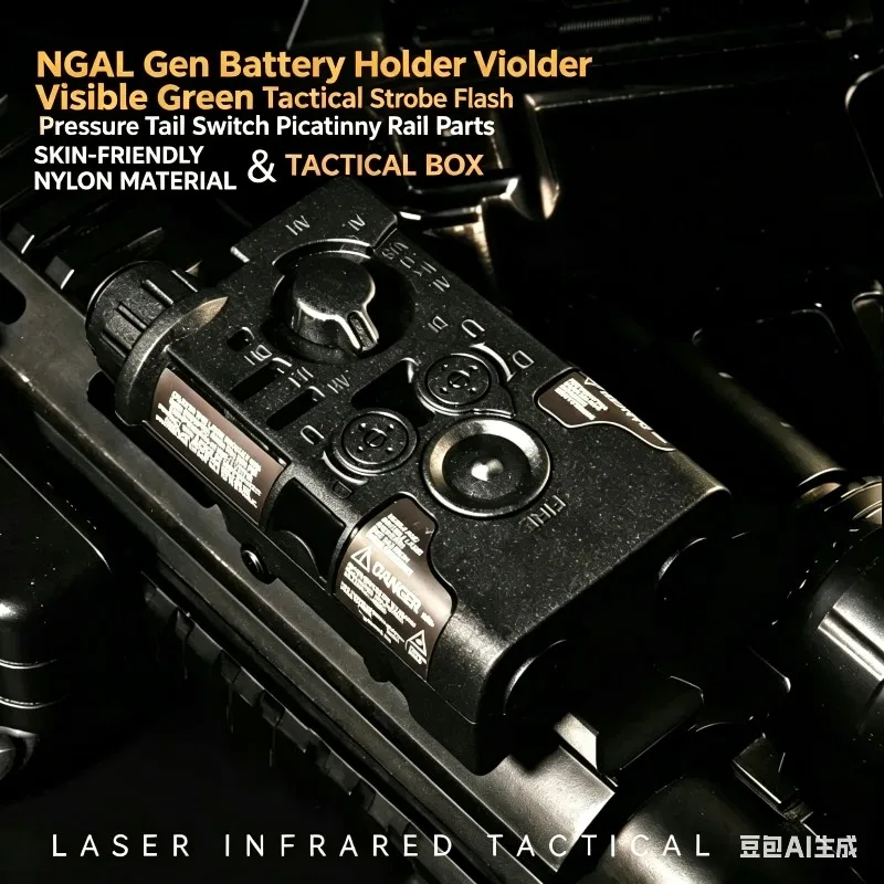 

NGAL Gen Battery Support Visible Green Tactical Laser Flash Strobe Pressure Tail Switch Picatinny Rail Parts
