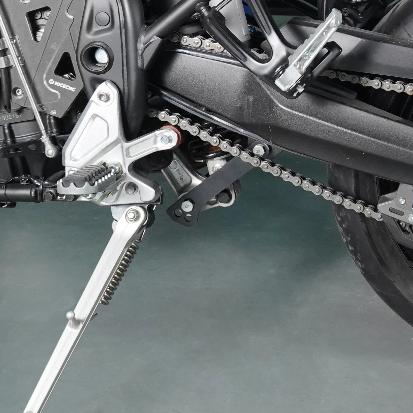 NICECNC Für Yamaha Tenere 700 /XTZ700 2019-2024 Rally Edition 2020-2024 Motorrad Fahrwerks-Tieferlegungs- und Erhöhungs-Verbindungsstücke – Detail 2