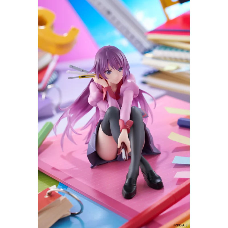 재고 있음 오리지널 TAITO 데스크탑 귀여운 모노 가타리 시리즈 센죠 가하라 히타기 애니메이션 피규어 액션 13Cm PVC 컬렉션 모델 완구