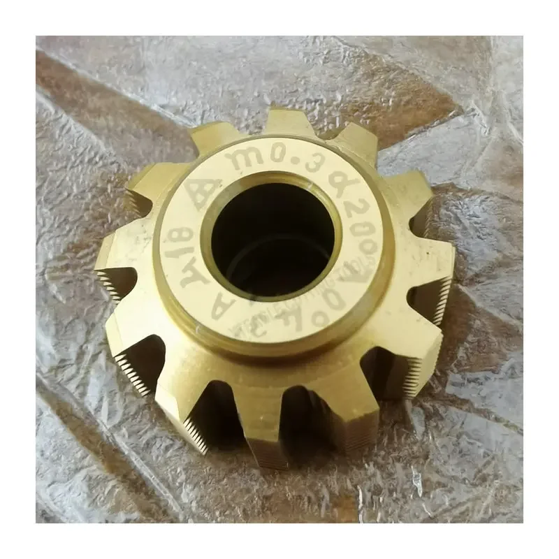 HSS M0.3 M0.4 M0.5 M0.6 M0.7 M0.8 M0.9 M1 M1.25 M1.5 M1.75 M1.9 M2 Module PA20 degree 8mm and 13mm Hole Gear Hob Cutter