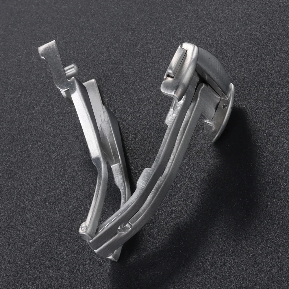 مشبك ساعة لأوميغا 16 مللي متر 18 مللي متر 20 مللي متر مشبك نشر من الفولاذ المقاوم للصدأ لساعة مطاطية من النايلون زر فراشة قابل للطي 2026