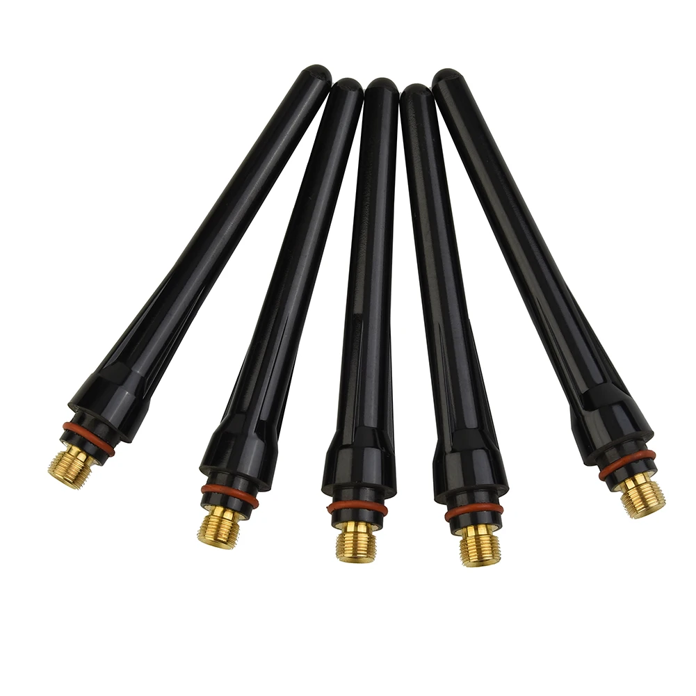 

Black Long Back Cup For Tig Welding Torch 5pcs Accessory Tool 57Y02 WP-17 WP-26 WP17 WP26 Stock Lot New Part Hot