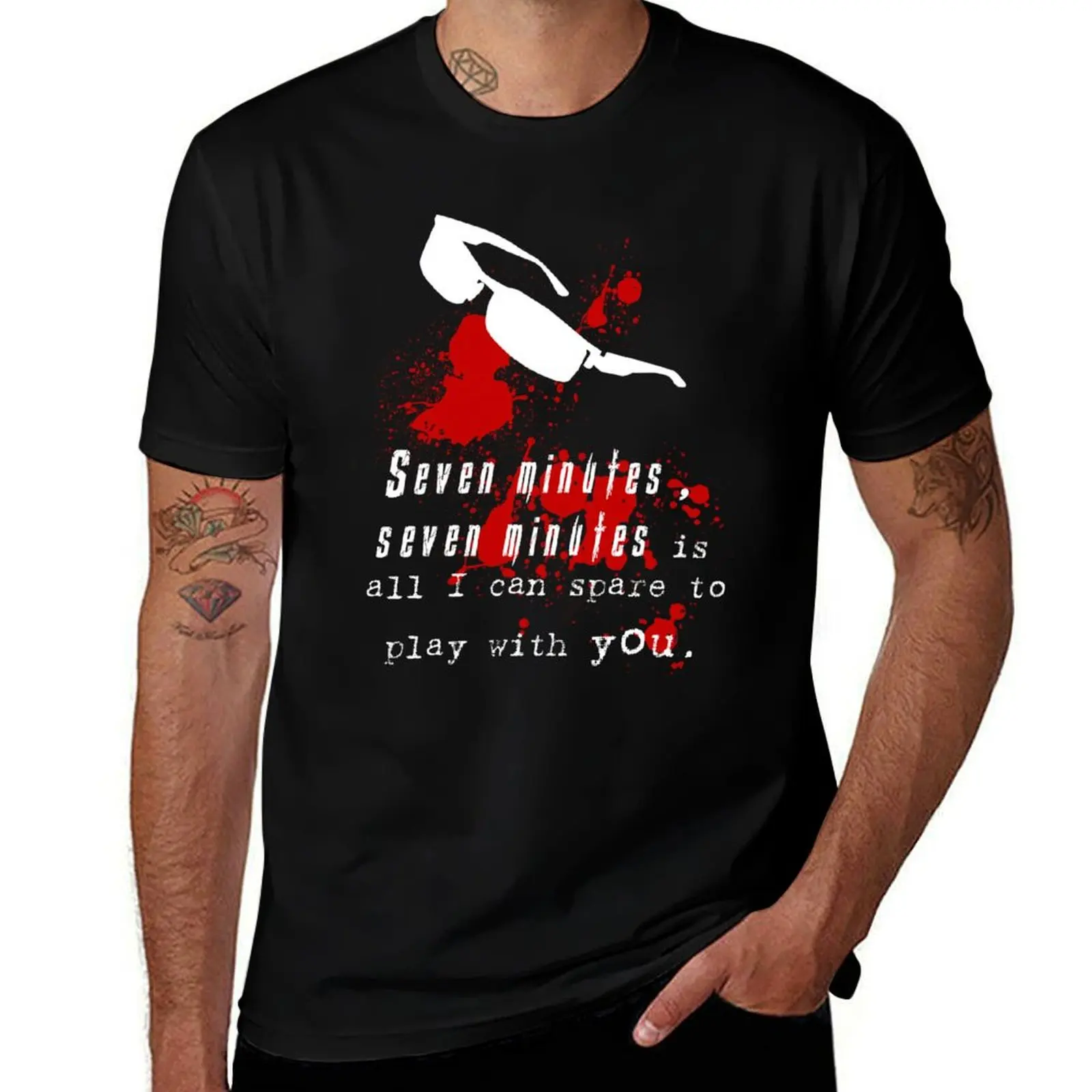 Seven Minutes , Wesker Quote T-Shirt Trendy Casual Short Sleeve Shirt T-Shirt