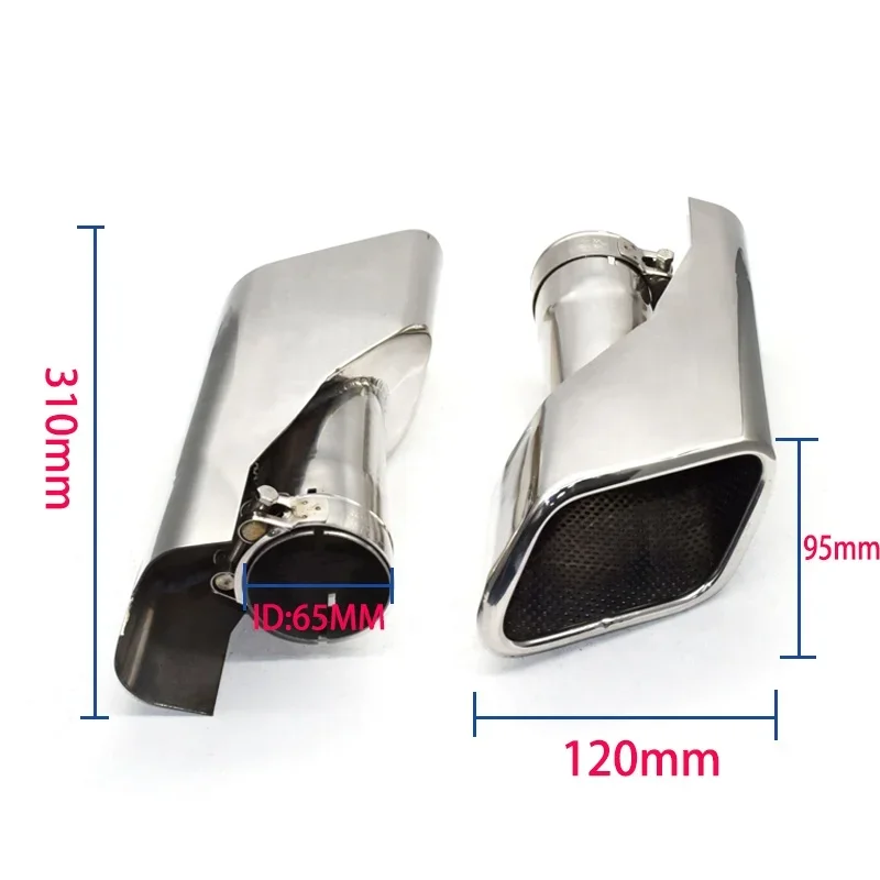 SYPES 1 Pair Stainless Steel Range Rover Land Rover Exhaust Pipe For 2010-2013 Range Rover Sport Exhaust Tips