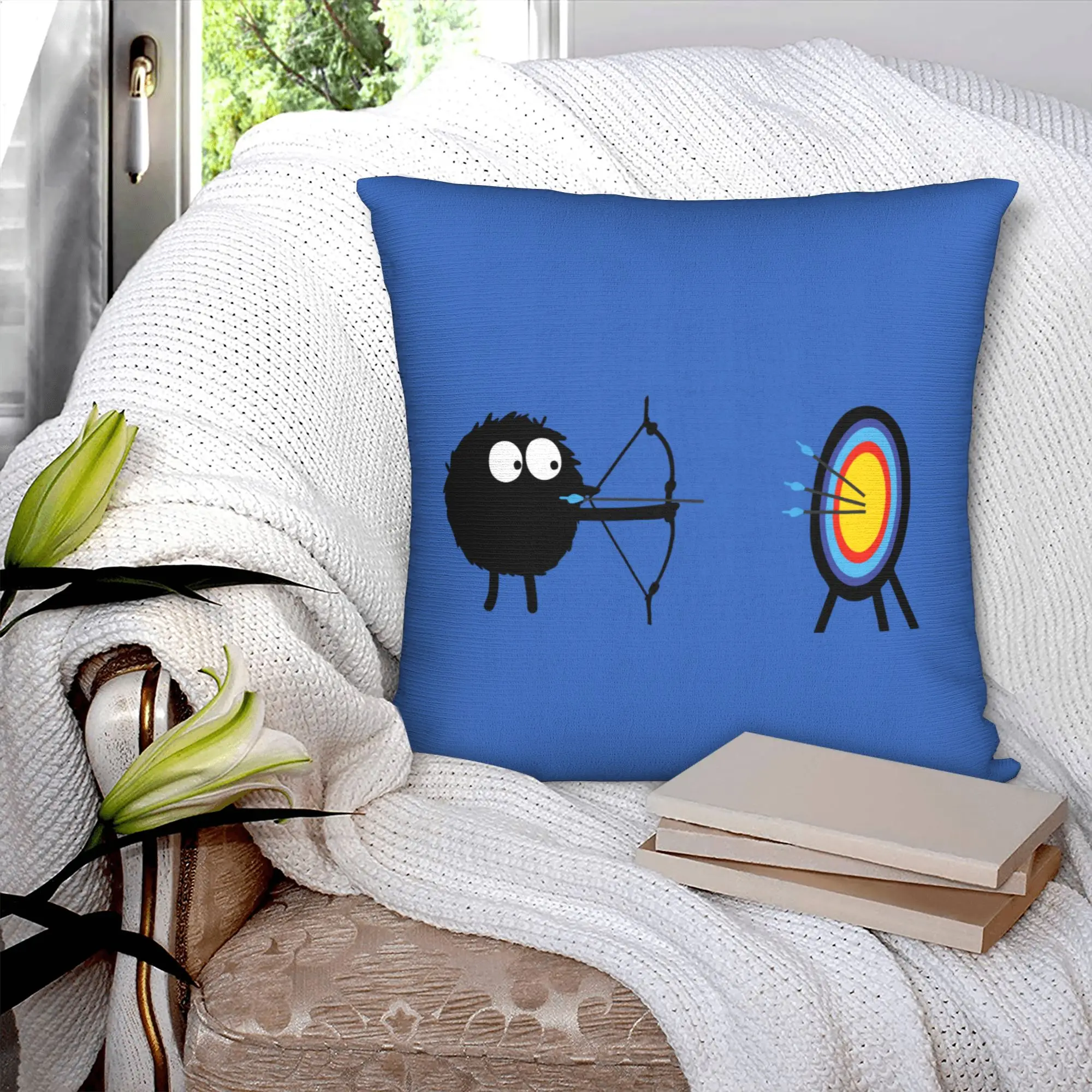 Archery Target Pillow Case 45x45cm Decorative Archer Bow Hunting Lover Luxury Cushion Cover Square Pillowcase
