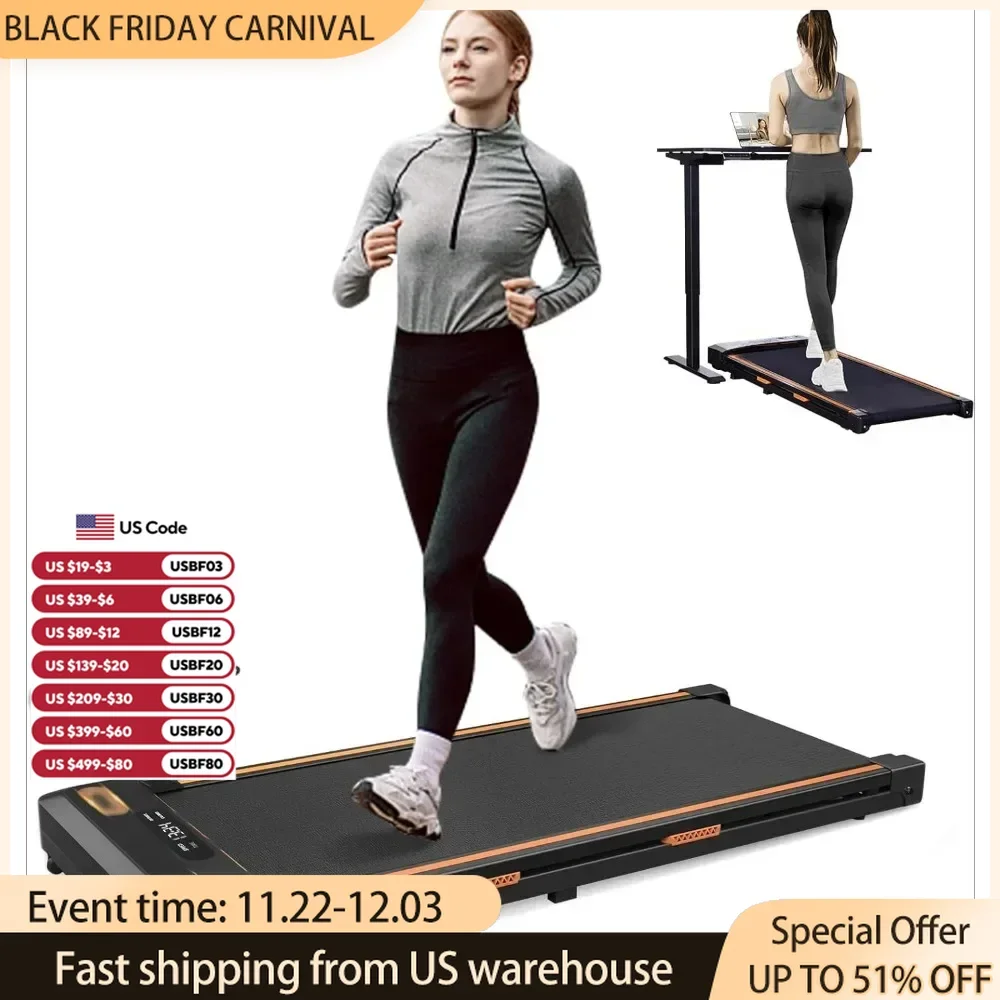 Under Desk Treadmill  Walking Pad 2 in 1 for Walking and Jogging,Portable Walking Treadmill with Remote Control Lanyard for Home