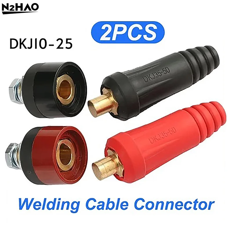 

DKJ10-25 Европейский сварочный аппарат Кабель Сварочный кабель Разъем Быстроразъемный кабель «папа-мама»