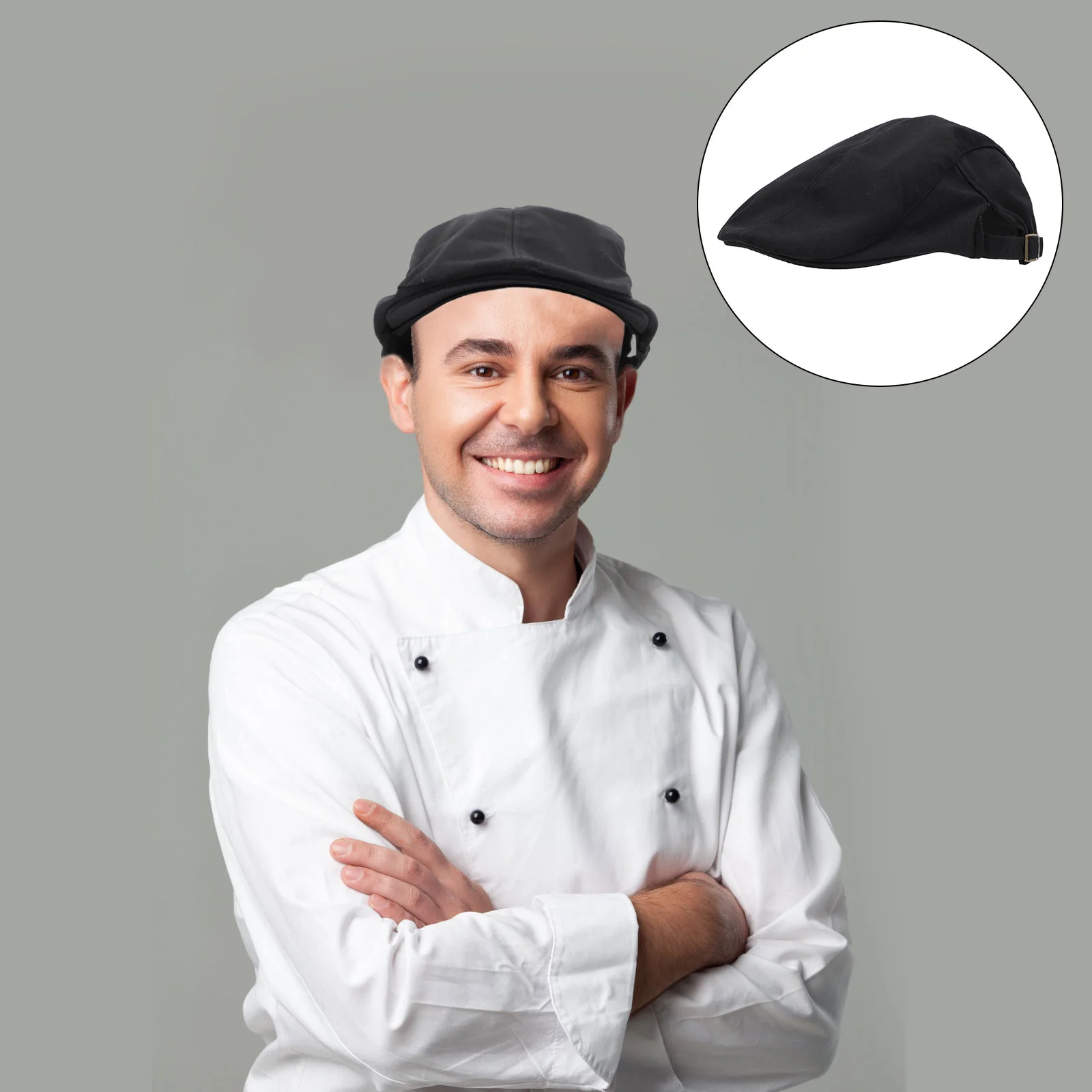 Boina de Chef, sombrero de Catering, sombreros de camarero, cocina, cocinero masculino, uniforme, gorras de restaurante