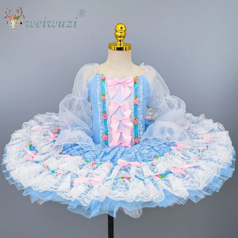Children's Ballet Dress Women Professional Ballet Tutus Fairy Doll Flower Fairy Variation Ballerina Stage Performance Costume