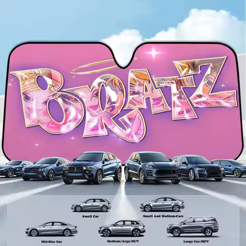 B-Bratzs Windshield Car Sunshade Funny Animal Windshield Sun Shade Window Cars Folding Rays Sun Visor Protector