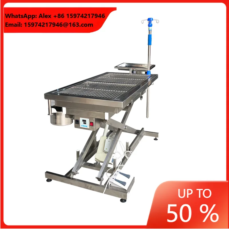 Electric Lift Veterinary Examination And Operating Table For Dogs Stainless Steel Animal Hospital Use