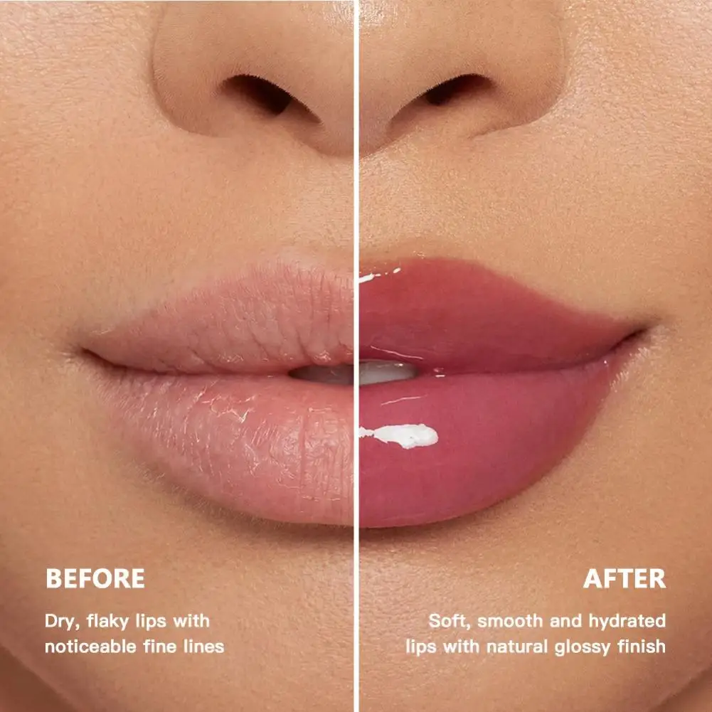 danchel Moisturizing Essence Plump Lip Gloss - Long-Lasting Nourishing Lip Balm Reduces Lip Lines Anti-Drying Lip Care Makeup