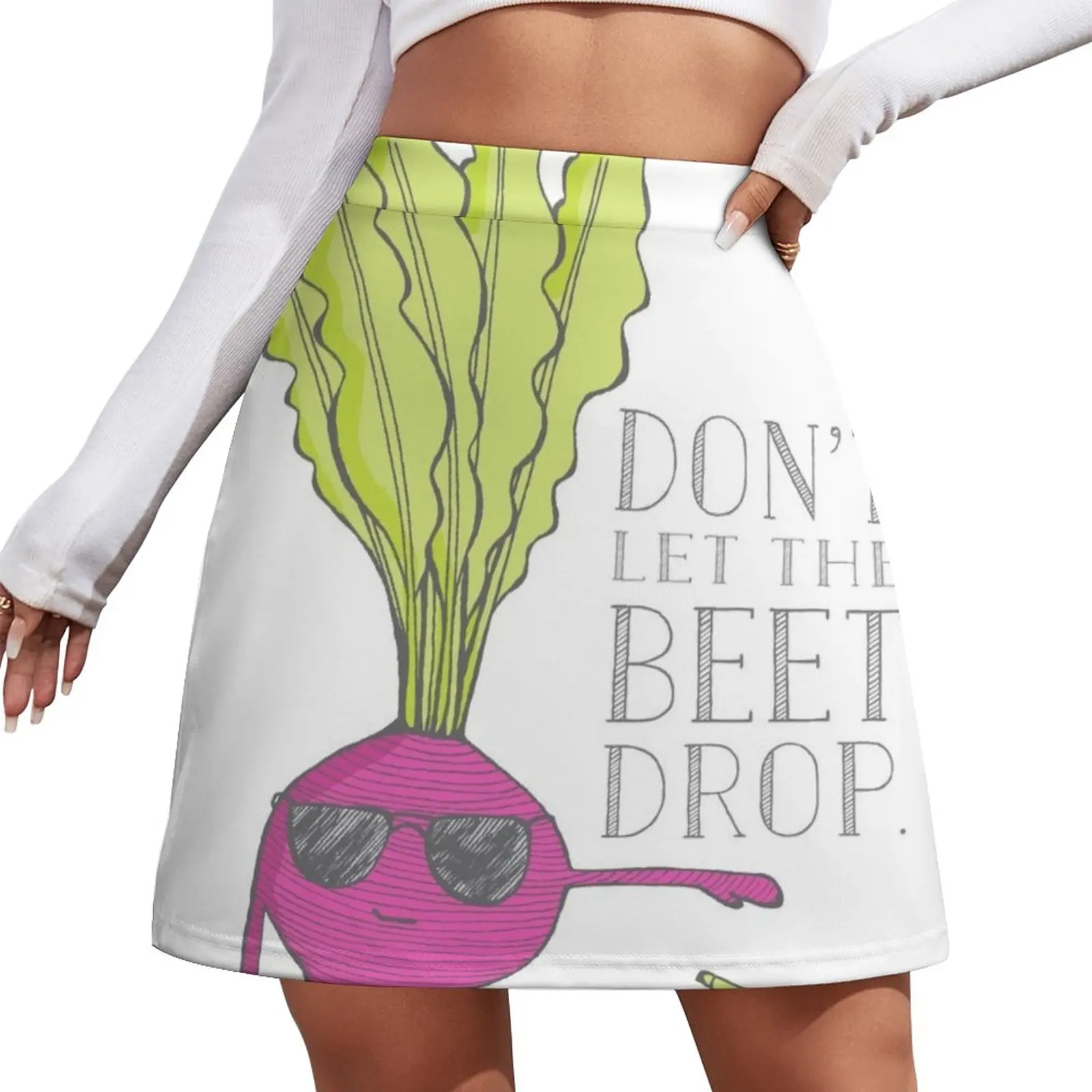 

Don't Let the Beet Drop! Mini Skirt korean style skirt set Woman short skirt girls skirt