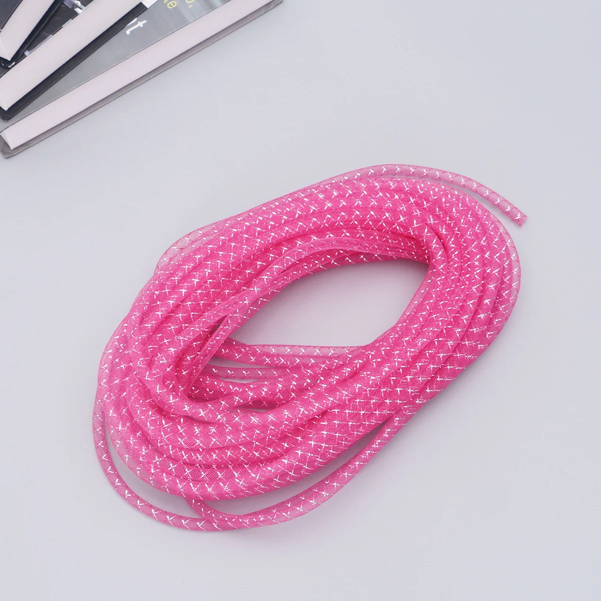 

Necklace Rope Mesh Tube Bracelet Cord Flowers Garland for Decoration Wreath Silk Floss