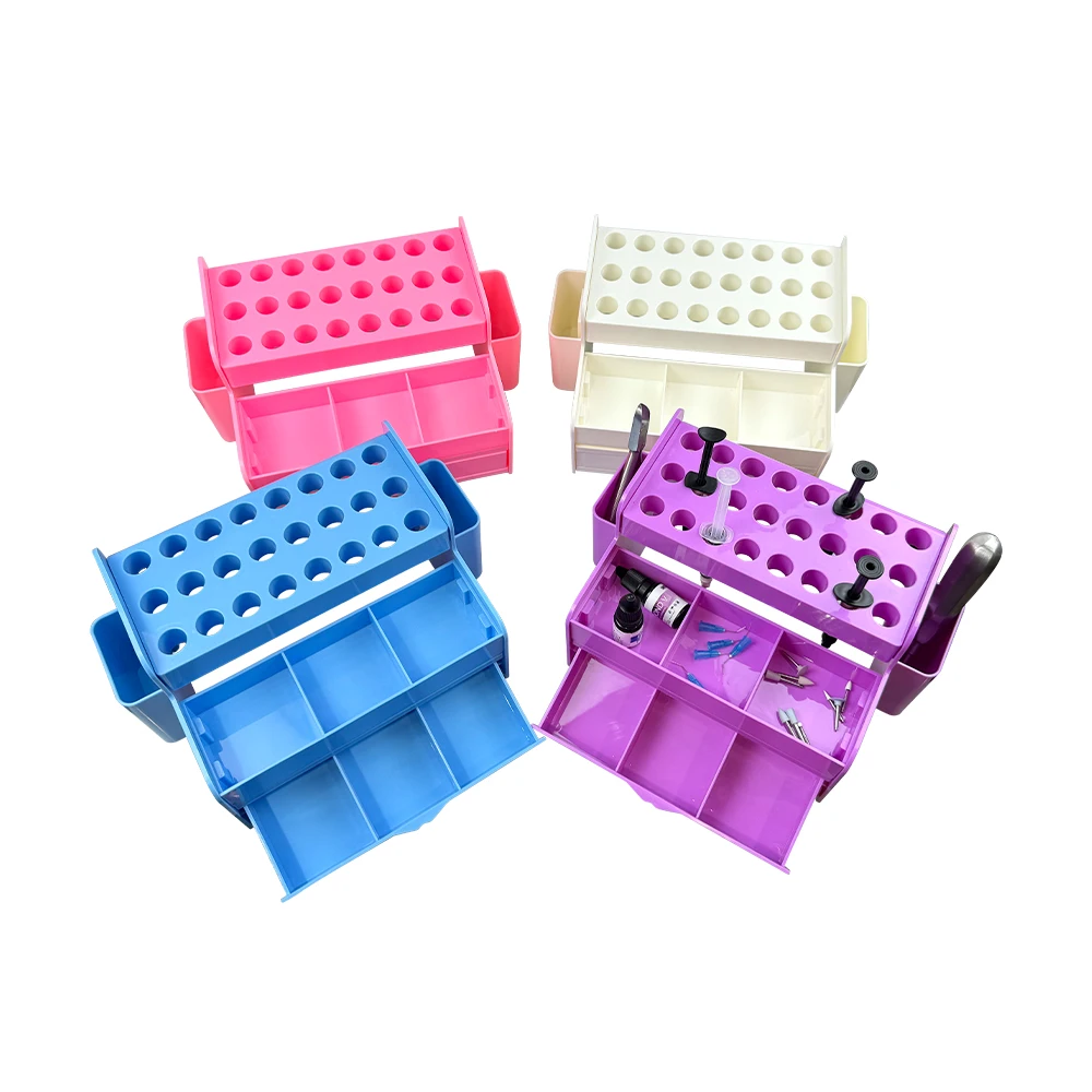 1Pcs Dental Plastic Storage Box For Resin Placement Holder Stand Dentistry Syringes Applicator Dispenser Bonding Organizer Case