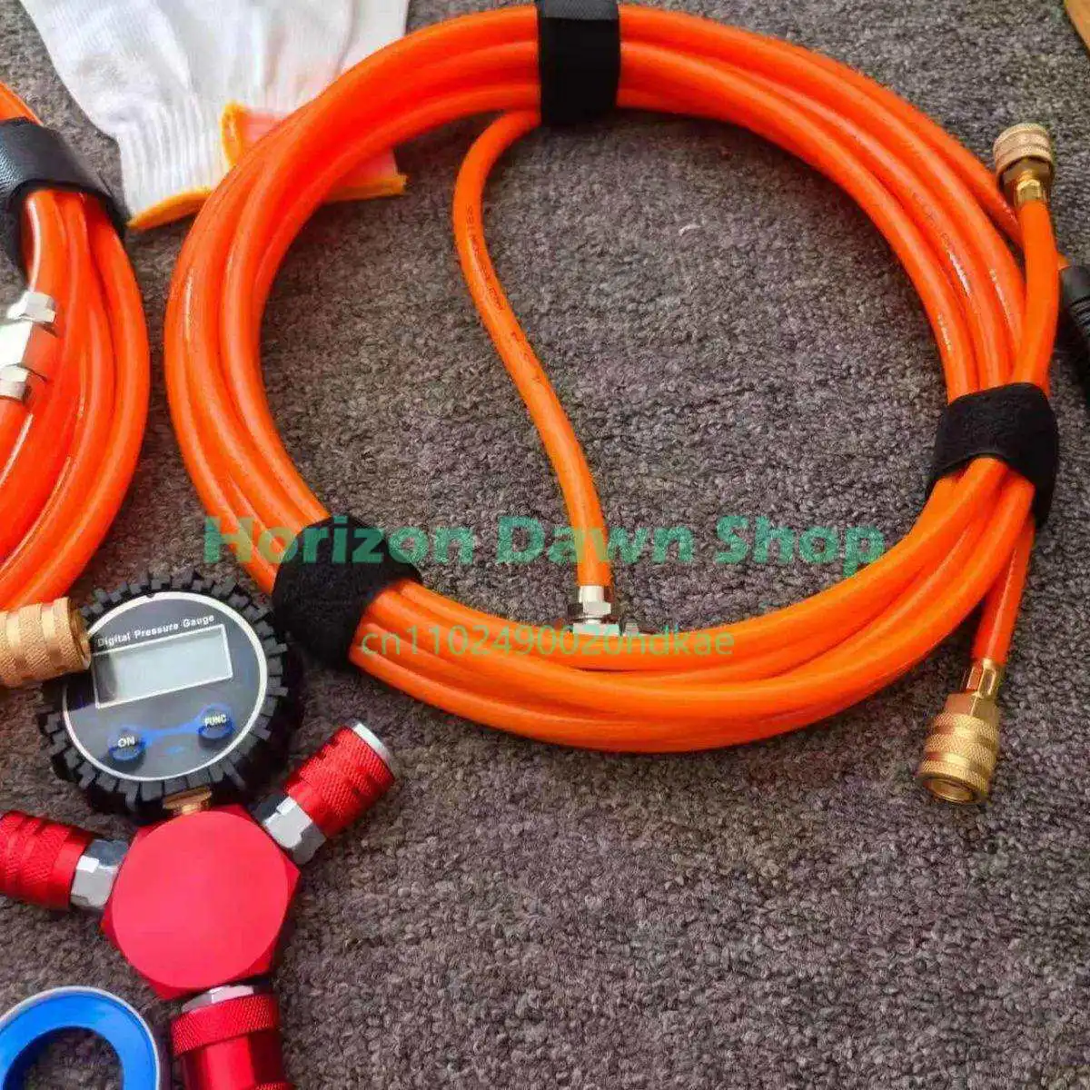 Tire four-charge pipe Off-road vehicle air pump Intelligent four-in-one charging and discharging pipe Desert equipment