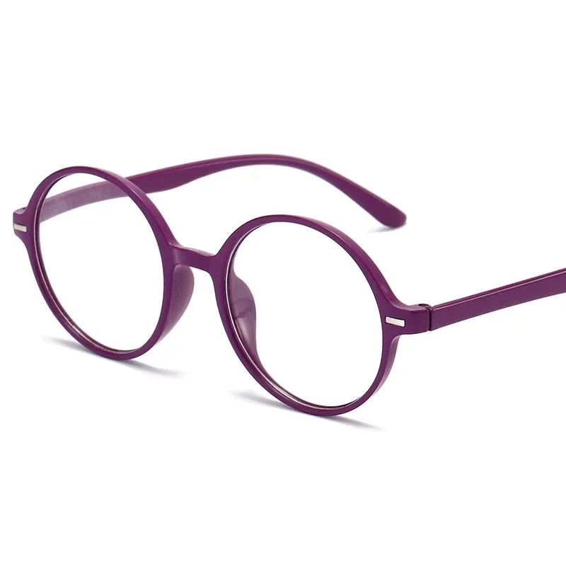 Reading Glasses Ultra Light and Retro Round Frame Fashion HD Presbyopia Glasses Anti Blue Light  Eyeglasses Women+1.0 To +4.0 image 5