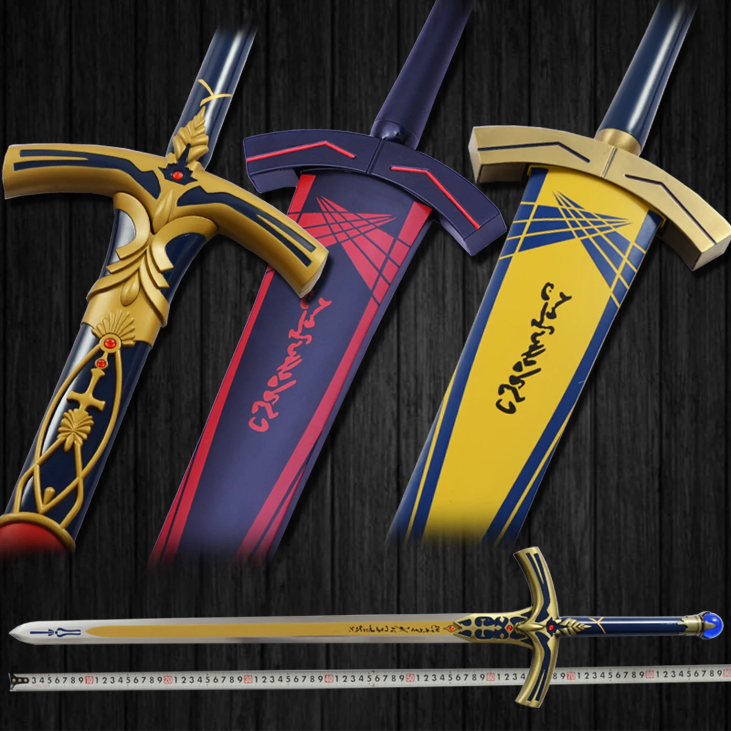 

Fate Saber Cosplay Unarpened Full Metal Excalibur Sword Prop for Anime Characters Vic Sword pened Blade Metal Tool