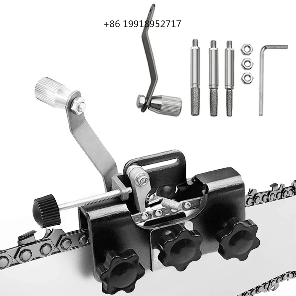 Chainsaw Chain Jig, Portable Manual For With The Hand Crank, Suitable All Of Saws ectri JJ75