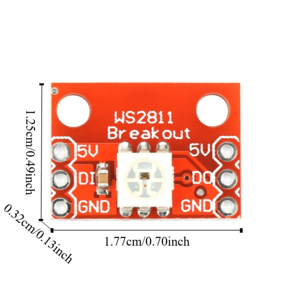 5 STKS 17.7*12.5*3.2mm Breakout Board WS2812 Chip 5050 RGB LED LED Breakout Module WS2811 5050 LED Breakout Board