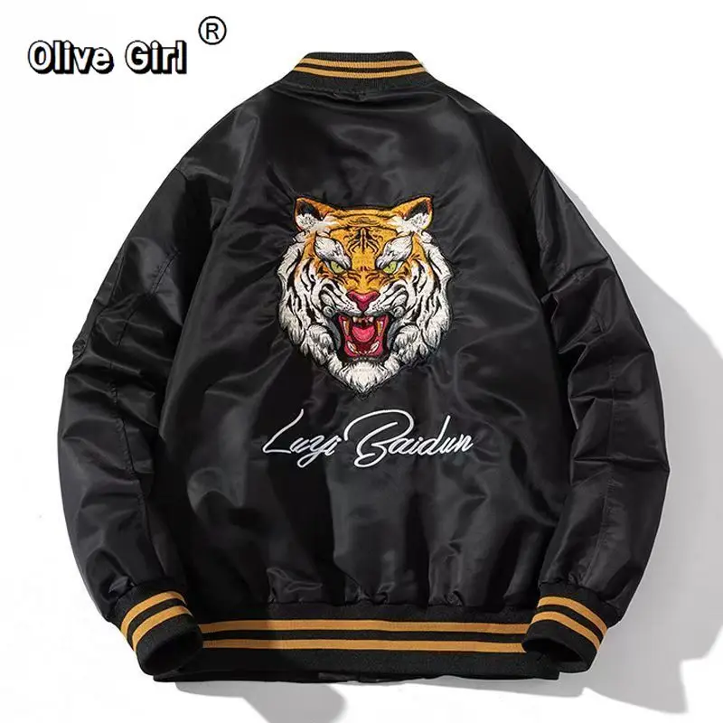 

Мужское пальто с вышивкой тигра, стильное, в китайском национальном стиле, с элементами пэчворка, куртка-пальто в стиле Тан, весна-осень 2026