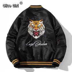 Men's Coat Embroidered Tiger Clothes Handsome Splicing China-Chic National Style Jacket Coat Tang Style 2026 Spring Autumn