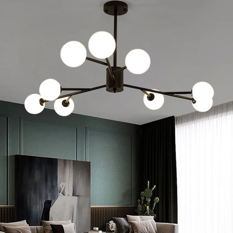 SANDYHA صالون قلادة LED أضواء الموضة الحديثة بسيطة ماجيك فول لغرفة الطعام فندق قاعة غرفة نوم تركيبات إضاءة ديكوريّة