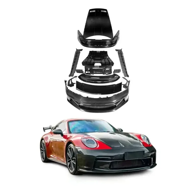 Dry Carbon Fiber Body Kit for  911 992 Upgrade to GT3 Style Front Rear Bumper Side Skirts Hood Spoiler Car BodyKit