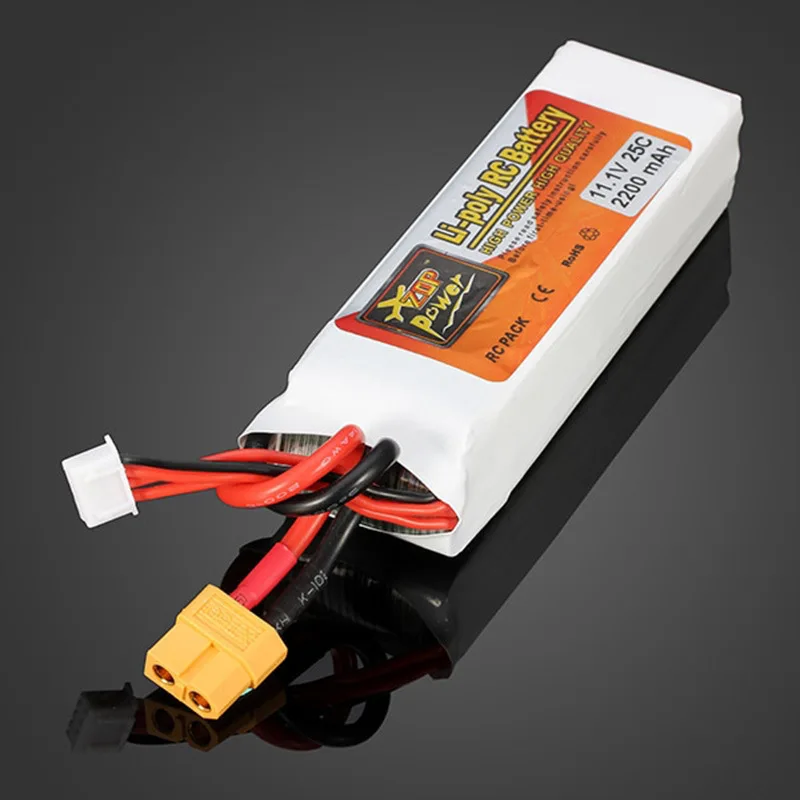 3S 11.1V RC Lipo Battery 2200 mAh 25C For RC Aircraft Quadrotor Drone Airplane Ship Gun Model Lithium Batteries With T/XT60 Plug