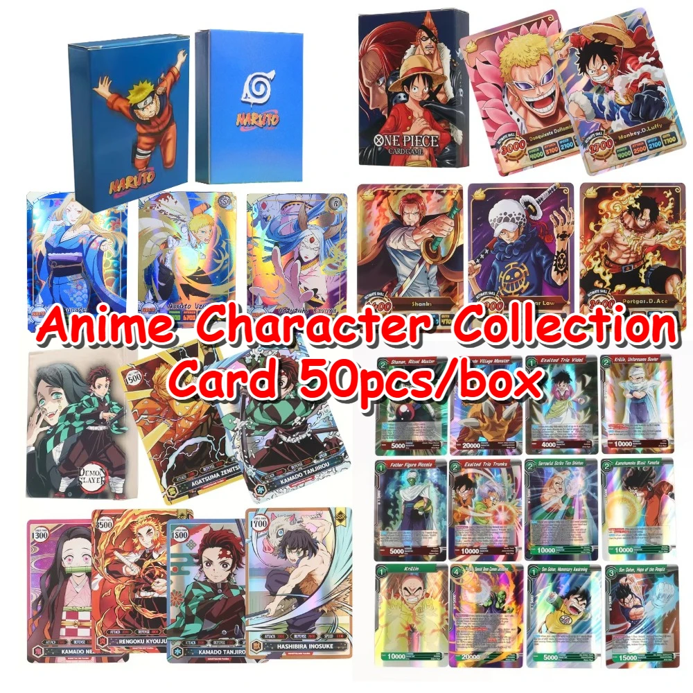

50 шт., японское аниме, английская версия SSR Card, ультра редкая карта Nezuko Son Goku Shining, классическая коллекция игрушек, коллекционная карта