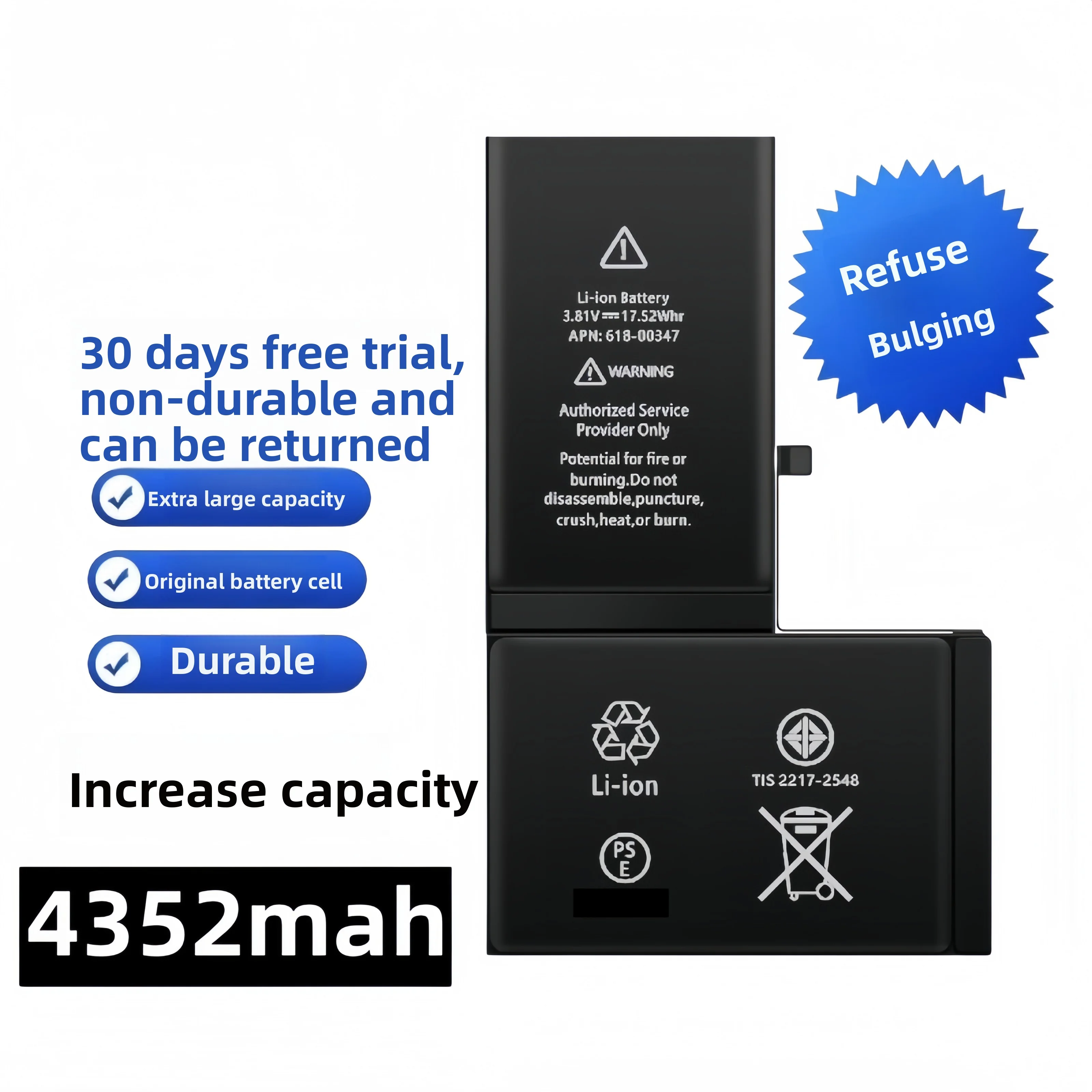

Brand New Phone Battery For iPhone SE 2 4 5S 6 6s 6p 6sp 7 7p 8 Plus X Xr Xs Max 11 12 15 Pro Battery For Apple With Tools