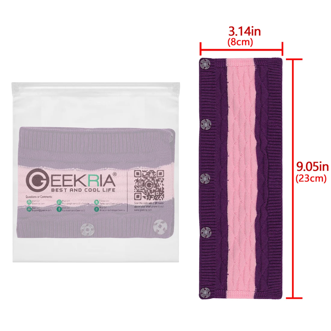 Geekria Knit Fabric Headband Cover Compatible with Audio-Technica, Beats, Bose, AKG, Sennheiser, Skullcandy