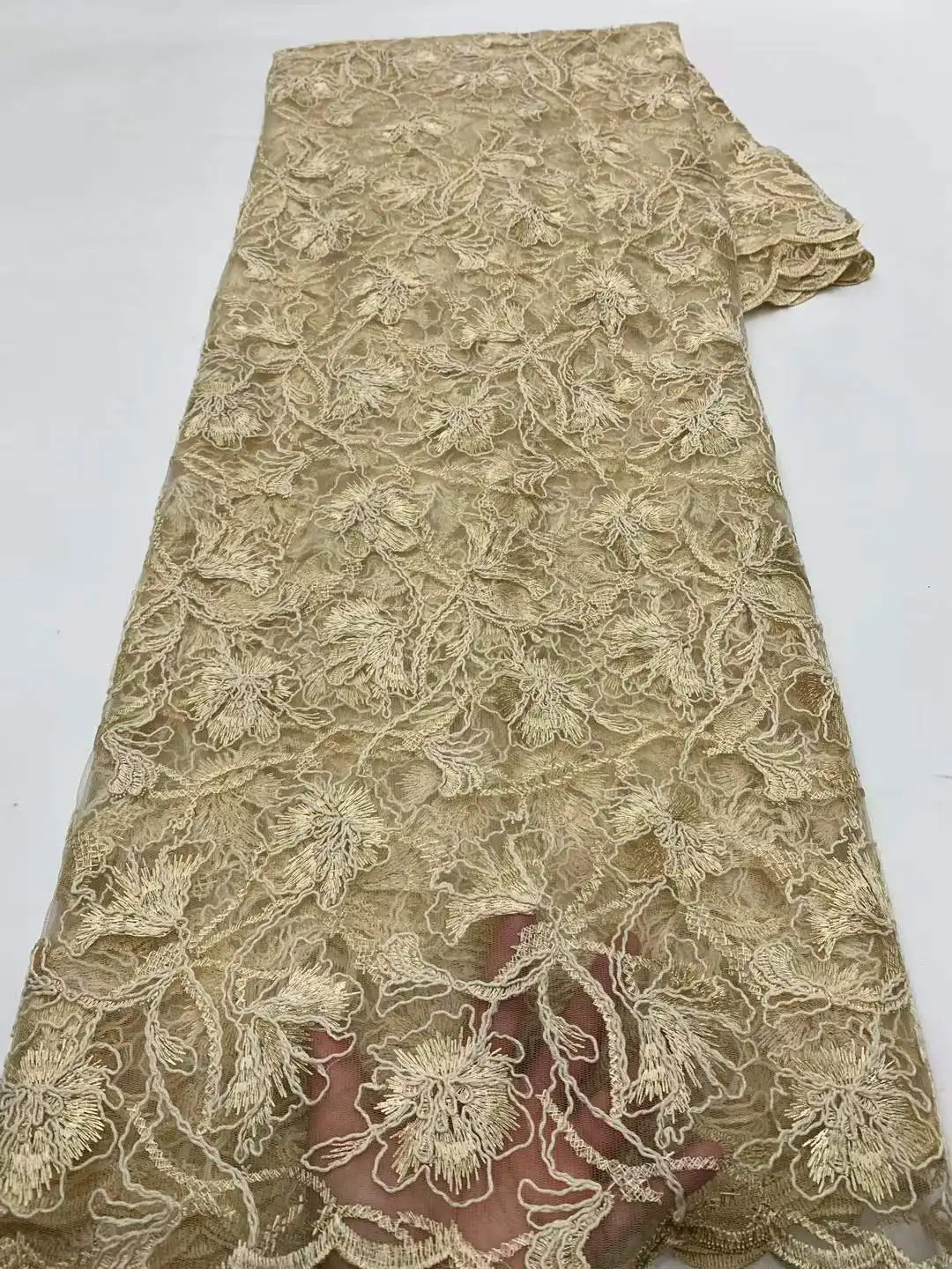 Africa Nigerian Beaded French Mesh Lace With Sequins High Quality 2025 Embroidery Lace Sequins Lace For Wedding Dresses Women