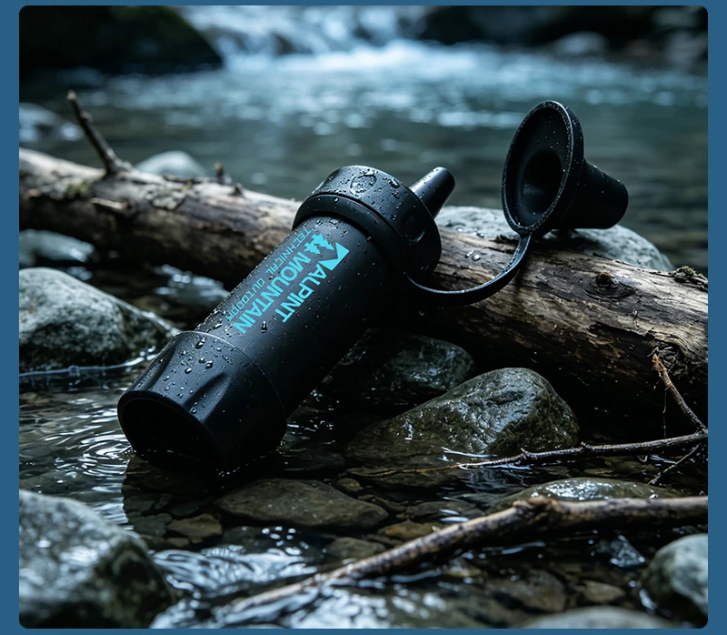 Persönlicher Wasserfilter für Wandern, Camping, Reisen und Notfallvorsorge Überlebens-Wasserfiltrationsstrohhalme Leichtgewichtig Tragbar – Detail 31