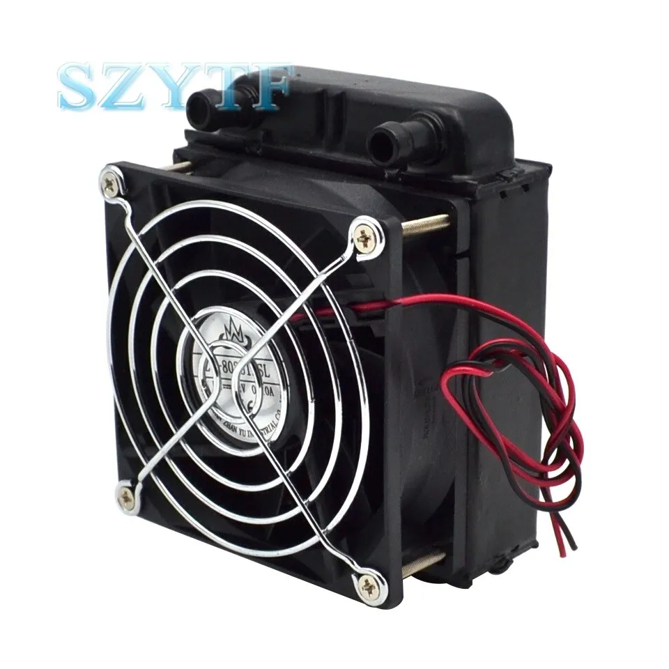 1pcs 80mm 8cm aluminium radiator fan included water cooling