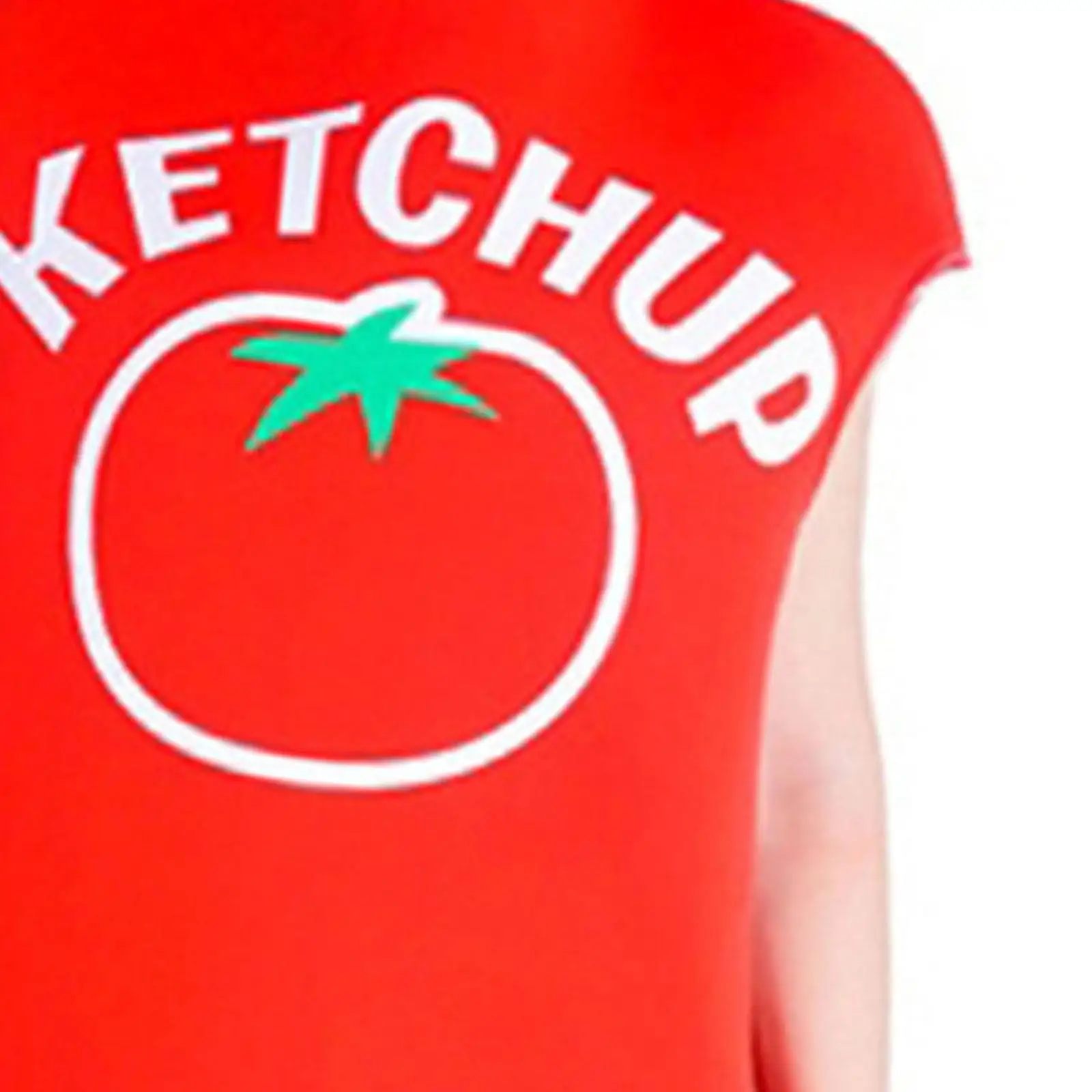 Ketchup Kostuum Voor Volwassenen Foto Rekwisieten Met Hoed Rollenspel Pak Fancy Dress Up