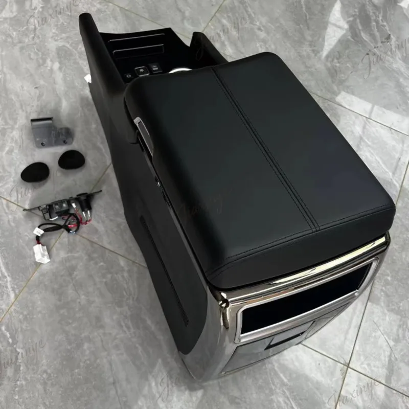 RHD Center Console Armrest Box for HiAce H300 2019-2025 Long/Short Wheelbase Wireless Charger Dual USB 220V Cup Holder