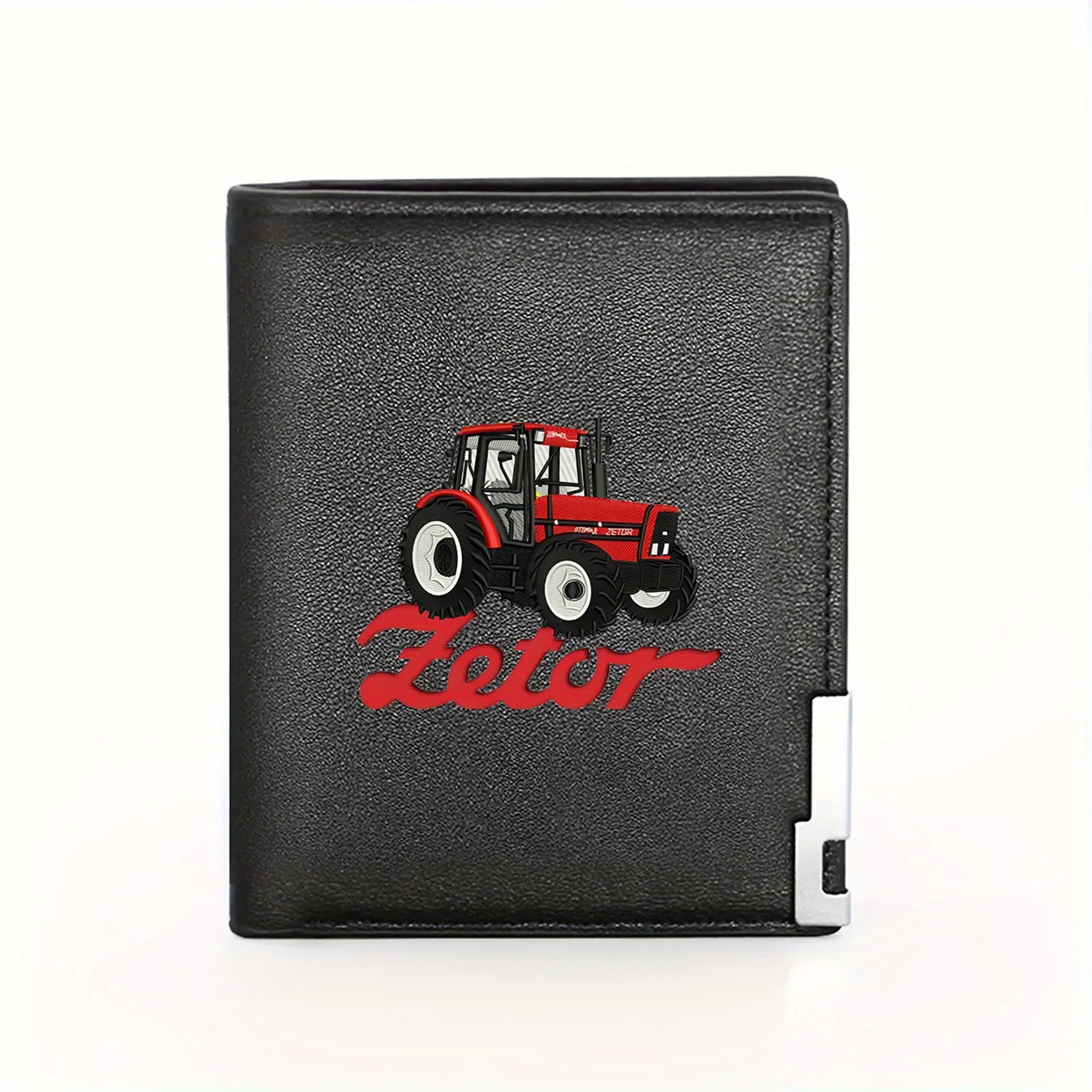 Zetor Tractor Logo Design Premium Quality nice Wallet for Men Business Casual Elegant Simple Practical Stylish Printing Graphic