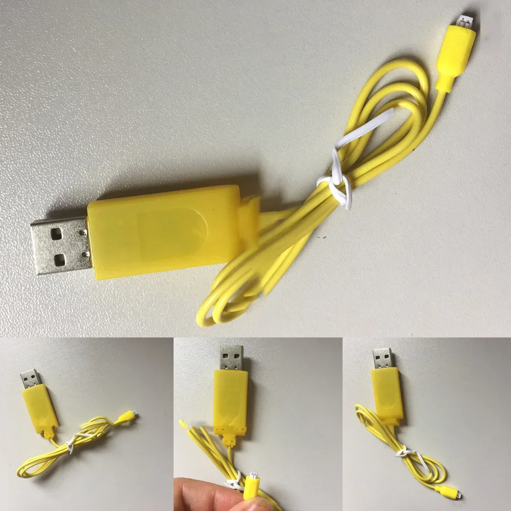 USB Charging Cable For RC Car Quadcopter Charging Cord Wire Mini Charger Charging Cable Parts Yellow