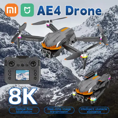 샤오미 미지아 AE4 PRO 드론 트리플 카메라 GPS 전문가용 8K 항공 HD 장애물 회피 접이식 브러시리스 5G 와이파이 FPV 드론 RC 장난감